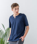 ZEROSTAIN キーネック Tシャツ 防汚 UVカット 汗染みの目立ちにくいTシャツ