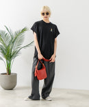 フレンチスリーブ ワンポイント刺繍Tシャツ【TeddyBear/テディベア】