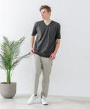 ZEROSTAIN Vネック Tシャツ 防汚 UVカット 汗染みの目立ちにくいTシャツ