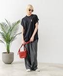 フレンチスリーブ ワンポイント刺繍Tシャツ【TeddyBear/テディベア】