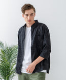 COOLMAXリネンミックス7分袖シャツ【BLUE STANDARD/ブルースタンダード