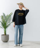 8分袖 切替 Tシャツ  CONVERSE コンバース