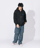 THRASHER スラッシャー 裏起毛 胸刺繍 フード刺繍 フルジップフーディー ジップパーカー