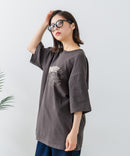 【CONVERSE/コンバース】×【TOM AND JERRY/トムとジェリー】ブランドロゴ プリント オーバーサイズ Tシャツzo