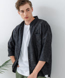 COOLMAXリネンミックス7分袖シャツ【BLUE STANDARD/ブルースタンダード