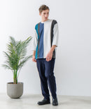 快適!スーパーストレッチイージーパンツ イージーケア 接触冷感 前開き ウエストゴム UVカット【Blue Standard:ブルースタンダード】