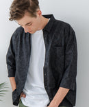 COOLMAXリネンミックス7分袖シャツ【BLUE STANDARD/ブルースタンダード