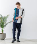 快適!スーパーストレッチイージーパンツ イージーケア 接触冷感 前開き ウエストゴム UVカット【Blue Standard:ブルースタンダード】