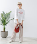 8分袖 切替 Tシャツ  CONVERSE コンバース