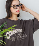 【CONVERSE/コンバース】×【TOM AND JERRY/トムとジェリー】ブランドロゴ プリント オーバーサイズ Tシャツzo