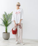 8分袖 切替 Tシャツ  CONVERSE コンバース