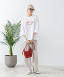 8分袖 切替 Tシャツ  CONVERSE コンバース