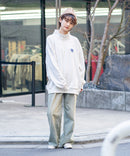 【UNIIT × RED CAP GIRL】 バックプリント 裏毛 ハーフジップ