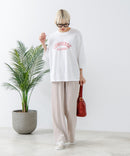 8分袖 切替 Tシャツ  CONVERSE コンバース