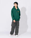 THRASHER スラッシャー 裏起毛 胸刺繍 フード刺繍 フルジップフーディー ジップパーカー