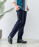 快適!スーパーストレッチイージーパンツ イージーケア 接触冷感 前開き ウエストゴム UVカット【Blue Standard:ブルースタンダード】