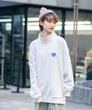 【UNIIT × RED CAP GIRL】 バックプリント 裏毛 ハーフジップ