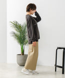 【C-FORT POINT/フォートポイント】裏毛 リメイク風 スウェットトレーナー