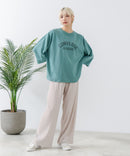 8分袖 切替 Tシャツ  CONVERSE コンバース