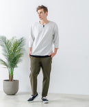 快適!スーパーストレッチイージーパンツ イージーケア 接触冷感 前開き ウエストゴム UVカット【Blue Standard:ブルースタンダード】