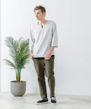 快適!スーパーストレッチイージーパンツ イージーケア 接触冷感 前開き ウエストゴム UVカット【Blue Standard:ブルースタンダード】