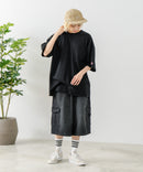 【SAVIER/サビアー】×【ZERO STAIN/ゼロステイン】コラボ Vガセット クルーネック Tシャツ