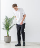 快適!スーパーストレッチイージーパンツ イージーケア 接触冷感 前開き ウエストゴム UVカット【Blue Standard:ブルースタンダード】