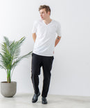 快適!スーパーストレッチイージーパンツ イージーケア 接触冷感 前開き ウエストゴム UVカット【Blue Standard:ブルースタンダード】