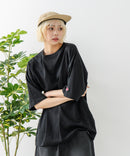 【SAVIER/サビアー】×【ZERO STAIN/ゼロステイン】コラボ Vガセット クルーネック Tシャツ