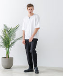 ZEROSTAIN フェイクレイヤード ビッグシルエット キーネック クルーネック Tシャツ 汗染みの目立ちにくいTシャツ 防汚 UVカット ZERO STAIN