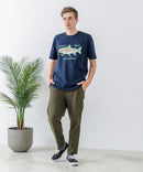 ZEROSTAIN プリントTシャツ 汗染みの目立ちにくいTシャツ 防汚 UVカット ワーゲンバスライク フィッシング 釣り トラウト