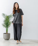 【汗染みの目立ちにくいTシャツ ZEROSTAIN/ゼロステイン】ロールカフサイドスリットTシャツ 撥水・UVカット機能付き レディース 快適Tシャツ zo