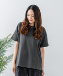 【汗染みの目立ちにくいTシャツ ZEROSTAIN/ゼロステイン】ロールカフサイドスリットTシャツ 撥水・UVカット機能付き レディース 快適Tシャツ zo