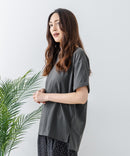 【汗染みの目立ちにくいTシャツ ZEROSTAIN/ゼロステイン】ロールカフサイドスリットTシャツ 撥水・UVカット機能付き レディース 快適Tシャツ zo