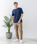 快適!スーパーストレッチイージーパンツ イージーケア 接触冷感 前開き ウエストゴム UVカット【Blue Standard:ブルースタンダード】