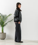 【BEVERLY HILLS POLO CLUB/ビバリーヒルズポロクラブ】フェイクレザー リブブルゾン