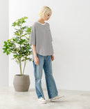 ブランドロゴワンポイント刺繍ラウンドヘムTシャツ【U.S. POLO ASSN./ユーエスポロアッスン】