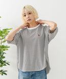 ブランドロゴワンポイント刺繍ラウンドヘムTシャツ【U.S. POLO ASSN./ユーエスポロアッスン】