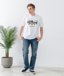 ZEROSTAIN プリントTシャツ 汗染みの目立ちにくいTシャツ 防汚 UVカット ワーゲンバスライク フィッシング 釣り トラウト