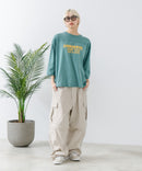 8分袖裾 ラウンド Tシャツ CONVERSE コンバース