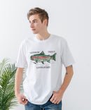 ZEROSTAIN プリントTシャツ 汗染みの目立ちにくいTシャツ 防汚 UVカット ワーゲンバスライク フィッシング 釣り トラウト