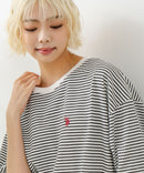 ブランドロゴワンポイント刺繍ラウンドヘムTシャツ【U.S. POLO ASSN./ユーエスポロアッスン】