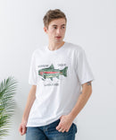 ZEROSTAIN プリントTシャツ 汗染みの目立ちにくいTシャツ 防汚 UVカット ワーゲンバスライク フィッシング 釣り トラウト