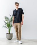 ZEROSTAIN Vネック Tシャツ 防汚 UVカット 汗染みの目立ちにくいTシャツ