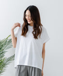 【汗染みの目立ちにくいTシャツ ZEROSTAIN/ゼロステイン】ロールカフラウンドヘムTシャツ レディース 汗染み防止 撥水加工 多機能 zo