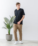 ZEROSTAIN Vネック Tシャツ 防汚 UVカット 汗染みの目立ちにくいTシャツ