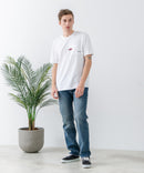 ZEROSTAIN 胸ポケット 刺繍Tシャツ 汗染みの目立ちにくいTシャツ 防汚 UVカット アニマル おじさん ビール アメ車