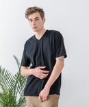 ZEROSTAIN Vネック Tシャツ 防汚 UVカット 汗染みの目立ちにくいTシャツ