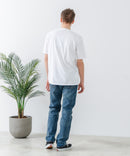 ZEROSTAIN 胸ポケット 刺繍Tシャツ 汗染みの目立ちにくいTシャツ 防汚 UVカット アニマル おじさん ビール アメ車