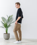 ZEROSTAIN フェイクレイヤード ビッグシルエット キーネック クルーネック Tシャツ 汗染みの目立ちにくいTシャツ 防汚 UVカット ZERO STAIN